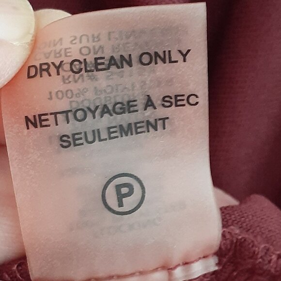 IVANKA TRUMP Burgundy Floral Velour Cold-Shoulder Tunic; Size Small - Picture 6 of 6